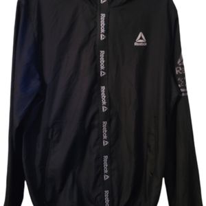 Reebok Zippered Windbreaker Black Size L